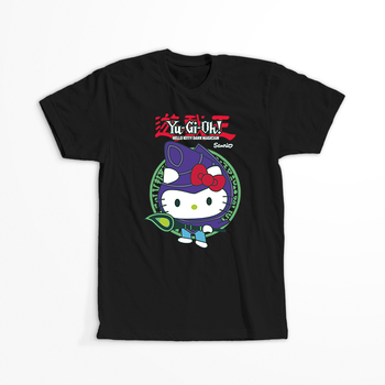Koszulka Czarna - Hello Kitty & Yu-Gi-Oh! - WYBIERZ KOLOR KOSZULKI I FASON