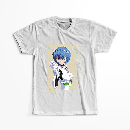 Koszulka Biała Neon Genesis Evangelion - WYBIERZ KOLOR KOSZULKI I FASON