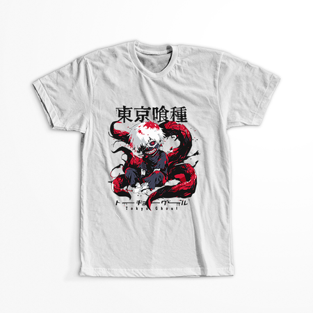 Koszulka Biała Tokyo Ghoul - WYBIERZ KOLOR KOSZULKI I FASON