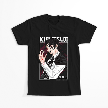 Koszulka Czarna Demon Slayer / Kimetsu no Yaiba / Miecz zabójcy demonów - WYBIERZ KOLOR KOSZULKI I FASON