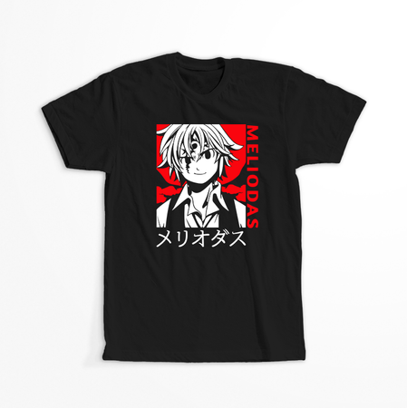 Koszulka Czarna Seven Deadly Sins - WYBIERZ KOLOR KOSZULKI I FASON