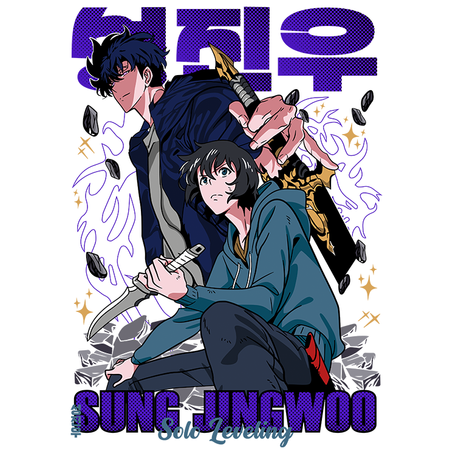 Koszulka Biała - Solo Leveling - WYBIERZ KOLOR KOSZULKI I FASON