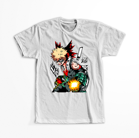 Koszulka Biała My Hero Academia / Akademia bohaterów - WYBIERZ KOLOR KOSZULKI I FASON