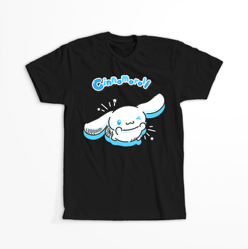 Koszulka Czarna -  Cinnamoroll - WYBIERZ KOLOR KOSZULKI I FASON