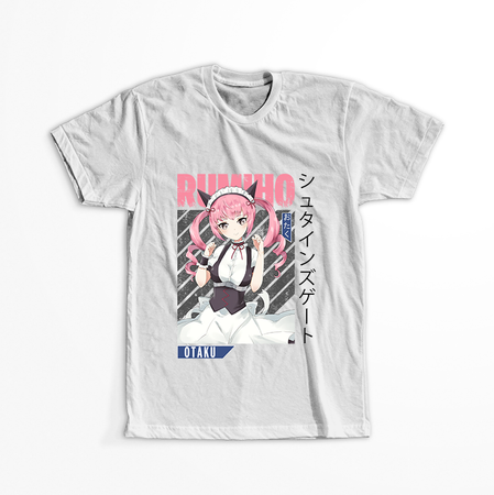 Koszulka Biała - Steins;Gate - WYBIERZ KOLOR KOSZULKI I FASON