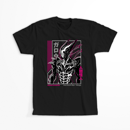 Koszulka Czarna One-Punch Man - WYBIERZ KOLOR KOSZULKI I FASON