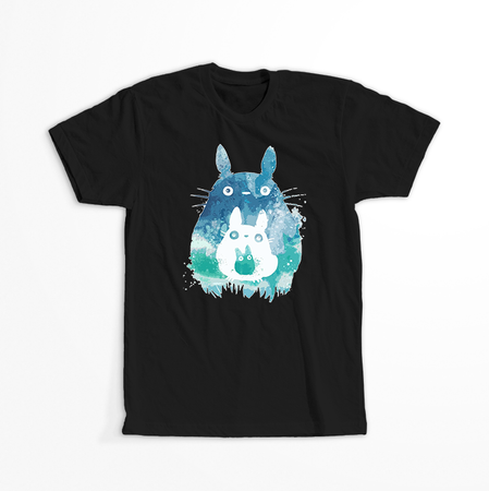 Koszulka Czarna My Neighbor Totoro / Mój sąsiad Totoro - WYBIERZ KOLOR KOSZULKI I FASON
