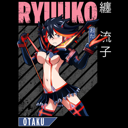 Koszulka Czarna - Kill La Kill - WYBIERZ KOLOR KOSZULKI I FASON