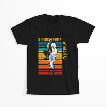 Koszulka Czarna Gintama WYBIERZ KOLOR KOSZULKI I FASON