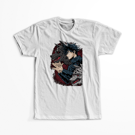 Koszulka Biała Jujutsu Kaisen - WYBIERZ KOLOR KOSZULKI I FASON