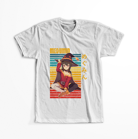 Koszulka Biała KonoSuba: God's Blessing on This Wonderful World! / Kono Subarashii Sekai ni Shukufuku wo! - WYBIERZ KOLOR KOSZULKI I FASON