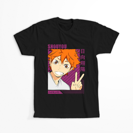 Koszulka Czarna - Haikyuu!! - WYBIERZ KOLOR KOSZULKI I FASON