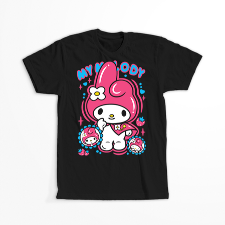 Koszulka Czarna - My Melody  - WYBIERZ KOLOR KOSZULKI I FASON