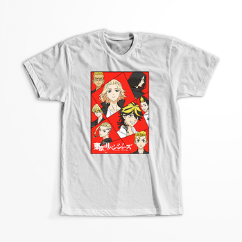 Koszulka Biała Tokyo Revengers WYBIERZ KOLOR KOSZULKI I FASON
