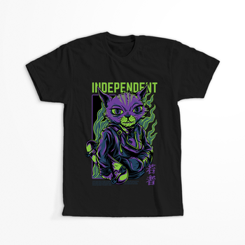 Koszulka Kot skater KOLOR KOSZULKI I FASON