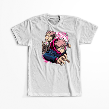 Koszulka Biała Jujutsu Kaisen - WYBIERZ KOLOR KOSZULKI I FASON