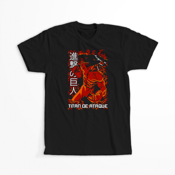 Koszulka Czarna Attack on titan WYBIERZ KOLOR KOSZULKI I FASON