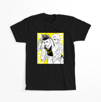 Koszulka Czarna Cyberpunk Edgerunners - WYBIERZ KOLOR KOSZULKI I FASON