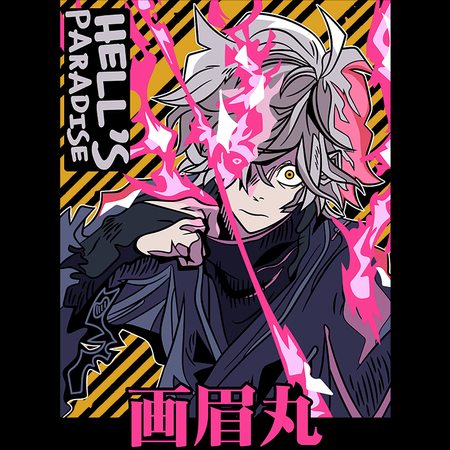 Koszulka Czarna - Hell's Paradise - WYBIERZ KOLOR KOSZULKI I FASON