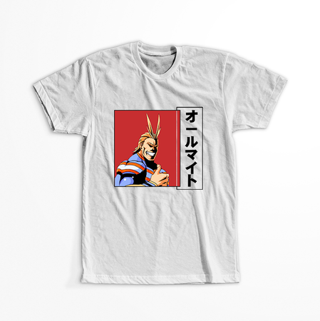 Koszulka Biała My Hero Academia / Akademia bohaterów - WYBIERZ KOLOR KOSZULKI I FASON