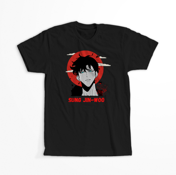 Koszulka Czarna - Solo Leveling - WYBIERZ KOLOR KOSZULKI I FASON