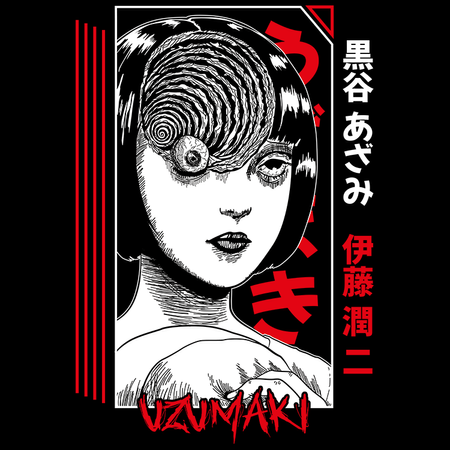 Koszulka Biała - Uzumaki - Junji Ito - WYBIERZ KOLOR KOSZULKI I FASON