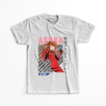 Koszulka Biała Neon Genesis Evangelion - WYBIERZ KOLOR KOSZULKI I FASON