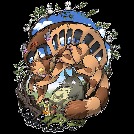 Koszulka Biała My Neighbor Totoro / Mój sąsiad Totoro - WYBIERZ KOLOR KOSZULKI I FASON