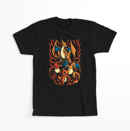 Koszulka Czarna - Pokemon - WYBIERZ KOLOR KOSZULKI I FASON