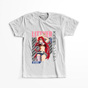 Koszulka Biała Tengen Toppa Gurren Lagann - WYBIERZ KOLOR KOSZULKI I FASON