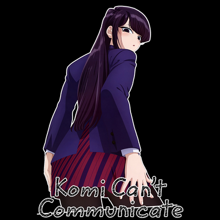 Koszulka Czarna -  Komi Can't Communicate - WYBIERZ KOLOR KOSZULKI I FASON