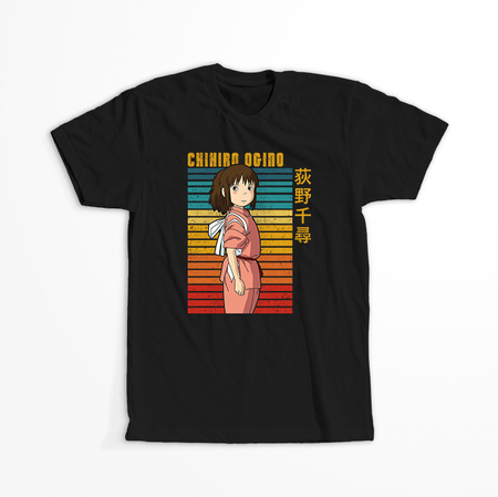 Koszulka Czarna - Spirited Away / W krainie bogów  - WYBIERZ KOLOR KOSZULKI I FASON