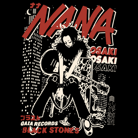 Koszulka Czarna Nana - WYBIERZ KOLOR KOSZULKI I FASON