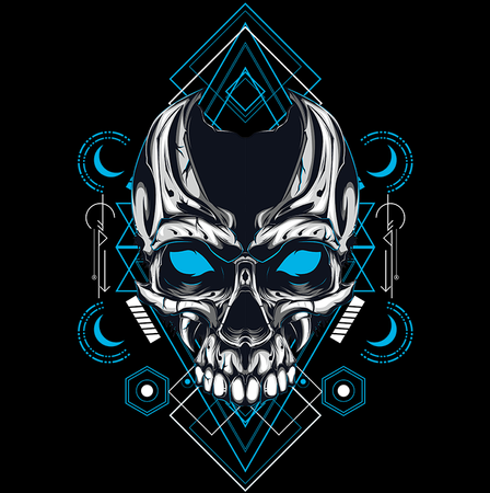 Koszulka Czaszka WYBIERZ KOLOR KOSZULKI I FASON