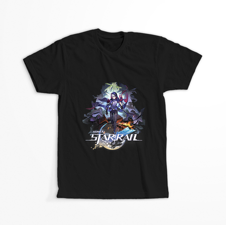 Koszulka Czarna - Honkai Star Rail - Moze WYBIERZ KOLOR KOSZULKI I FASON