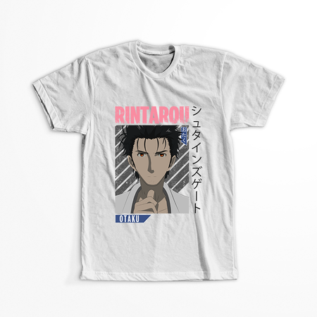 Koszulka Biała - Steins;Gate - WYBIERZ KOLOR KOSZULKI I FASON