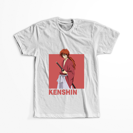 Koszulka Biała Rurouni Kenshin WYBIERZ KOLOR KOSZULKI I FASON