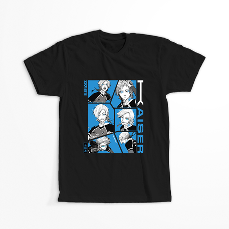 Koszulka Czarna - Blue Lock - WYBIERZ KOLOR KOSZULKI I FASON