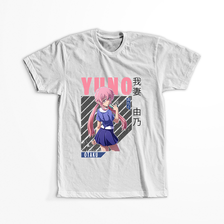 Koszulka Biała Mirai Nikki - WYBIERZ KOLOR KOSZULKI I FASON