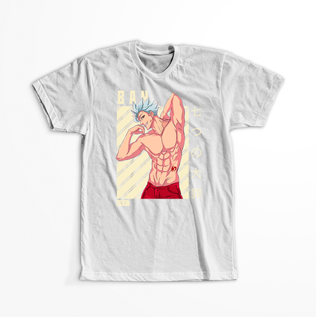 Koszulka Biała Seven Deadly Sins - WYBIERZ KOLOR KOSZULKI I FASON