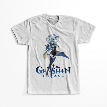 Koszulka Biała Genshin Impact - Eula - WYBIERZ KOLOR KOSZULKI I FASON