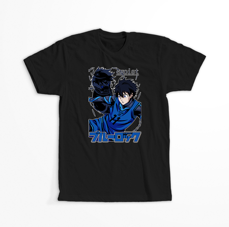 Koszulka Czarna - Blue Lock - WYBIERZ KOLOR KOSZULKI I FASON