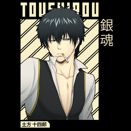 Koszulka Czarna Gintama WYBIERZ KOLOR KOSZULKI I FASON