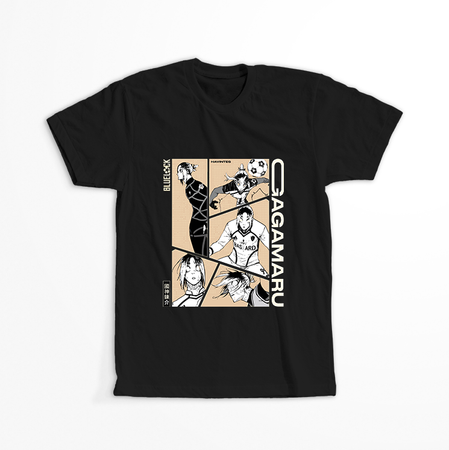 Koszulka Czarna - Blue Lock - WYBIERZ KOLOR KOSZULKI I FASON