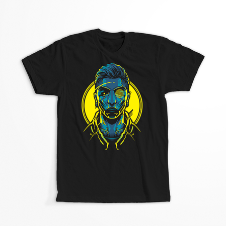 Koszulka Czarna Cyberpunk Edgerunners - WYBIERZ KOLOR KOSZULKI I FASON