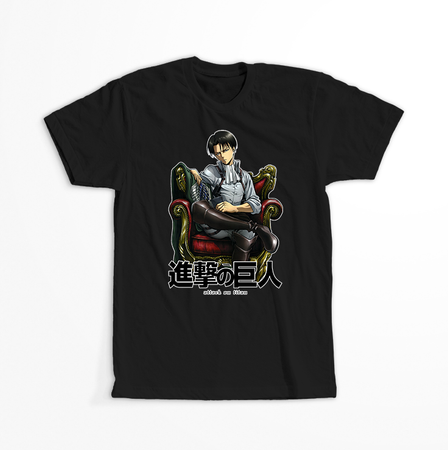 Koszulka Czarna Attack on titan WYBIERZ KOLOR KOSZULKI I FASON