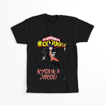 Koszulka Czarna My Hero Academia / Akademia bohaterów - WYBIERZ KOLOR KOSZULKI I FASON