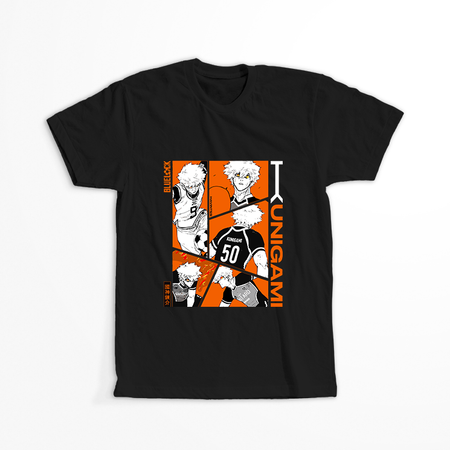 Koszulka Czarna - Blue Lock - WYBIERZ KOLOR KOSZULKI I FASON