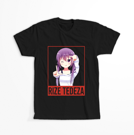 Koszulka Czarna - Is the Order a Rabbit? - WYBIERZ KOLOR KOSZULKI I FASON