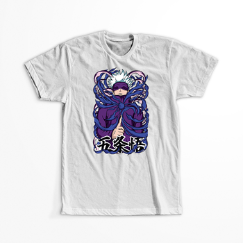 Koszulka Biała Jujutsu Kaisen - WYBIERZ KOLOR KOSZULKI I FASON